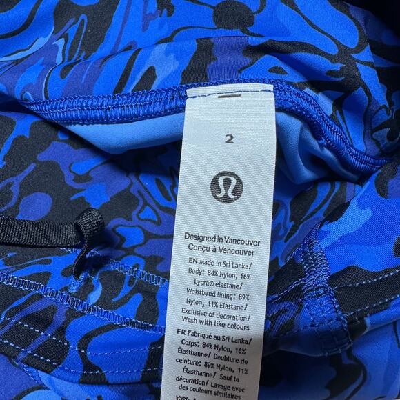 Lululemon Fast Free High-Rise Short 6" 5 Pocket Galactic Cobalt Size 2 NWT - Picture 7 of 11